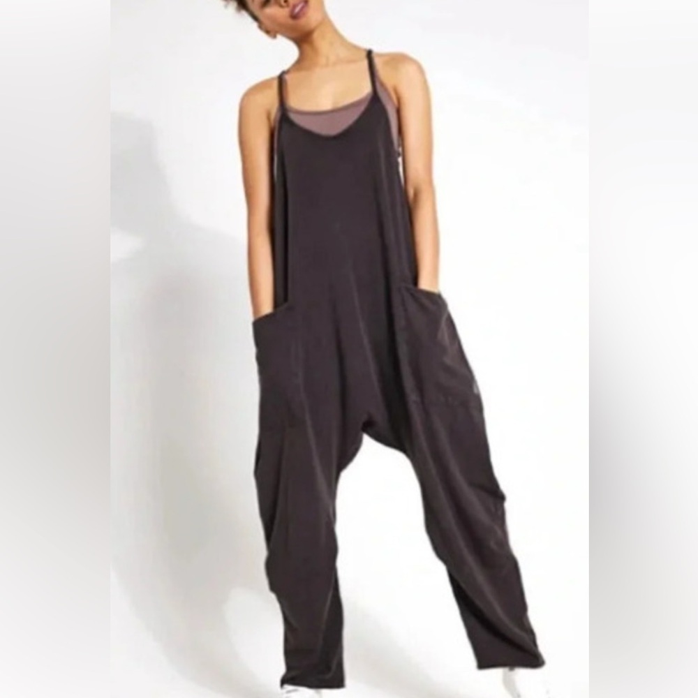 FREE PEOPLE ONESIE HOT SHOT in Washed Black NWOT sz M, L - Picture 5 of 11